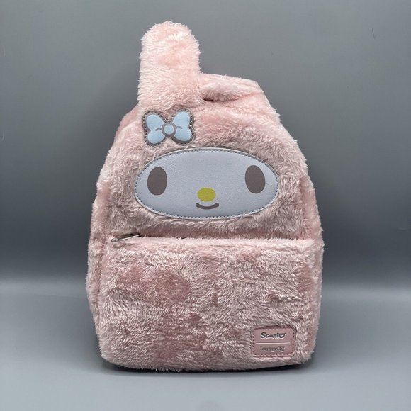 Loungefly Handbags - Loungefly My Melody Cosplay Plush Mini Backpack Sanrio NEW